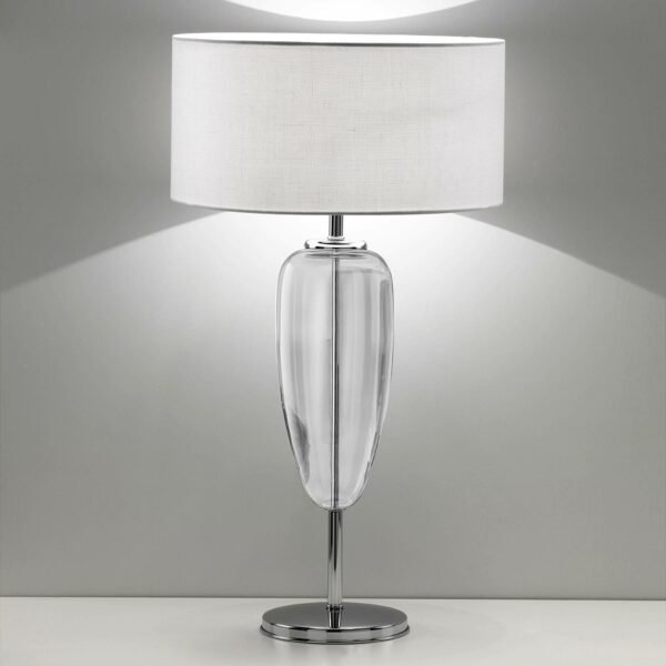 Ailati Stolní lampa Show Ogiva 82 cm čirý skleněný prvek