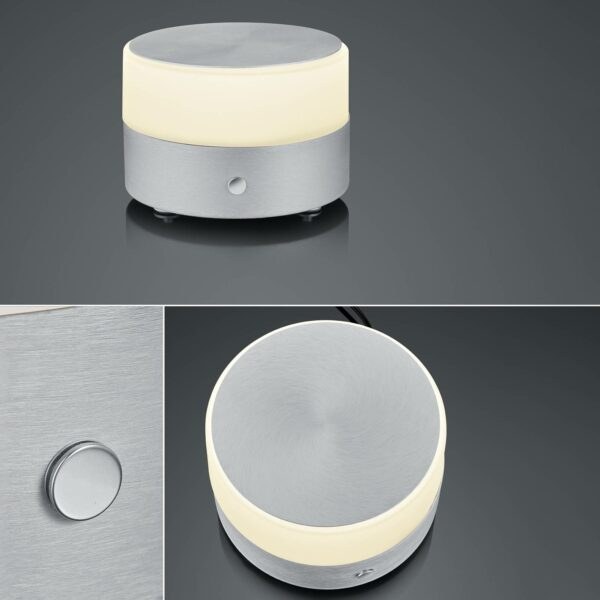 BANKAMP Button LED stolní lampa výška 11cm alu