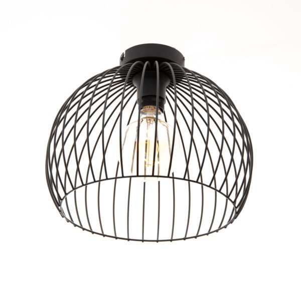 Moderne hanglamp zwart 30x26 cm