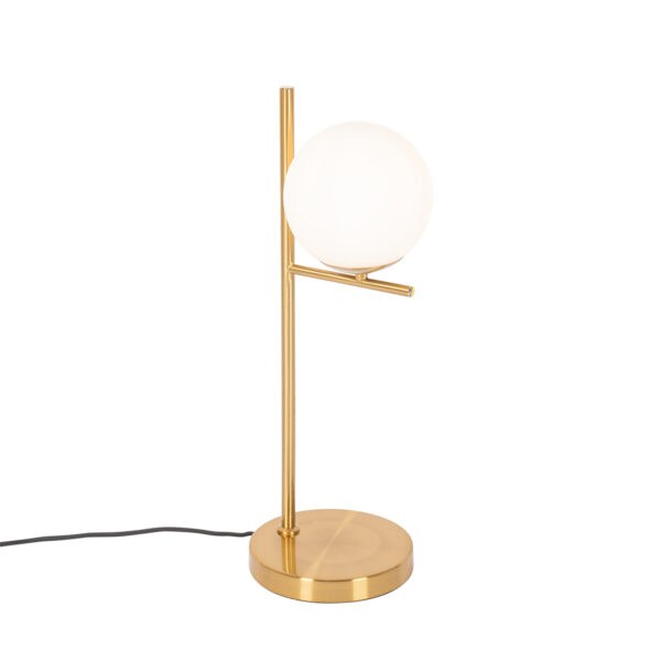 Stolní lampa Art Deco zlatá s