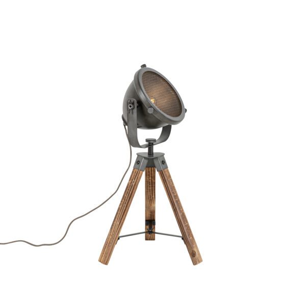 Průmyslová stolní lampa stativ ocelový s