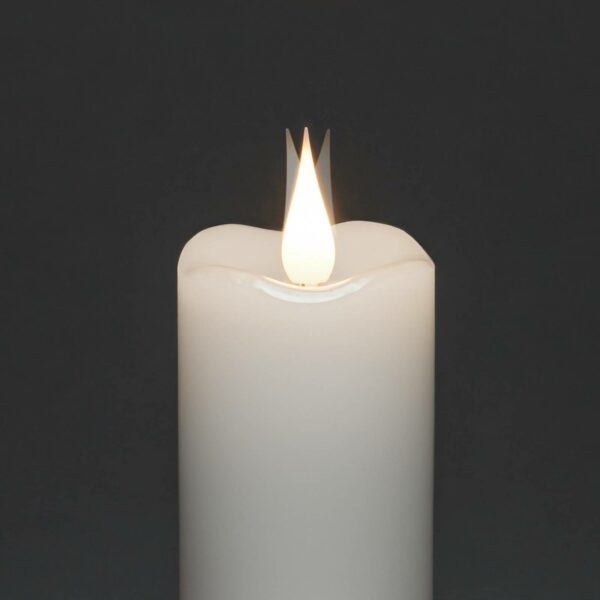 Konstsmide Christmas LED svíčka krémová barva světla jantar Ø5cm