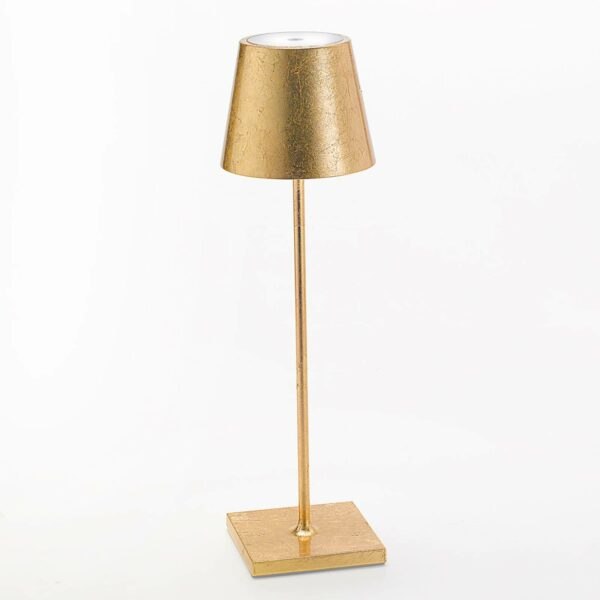 Zafferano Stolní lampa LED Poldina s dekorem