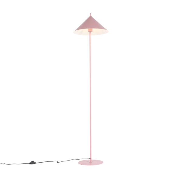 Design vloerlamp roze -
