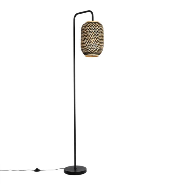 Orientální stojací lampa bambus s