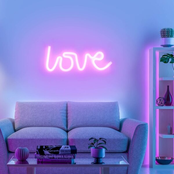 Leuchten Direkt LED nástěnné svítidlo Neon Love