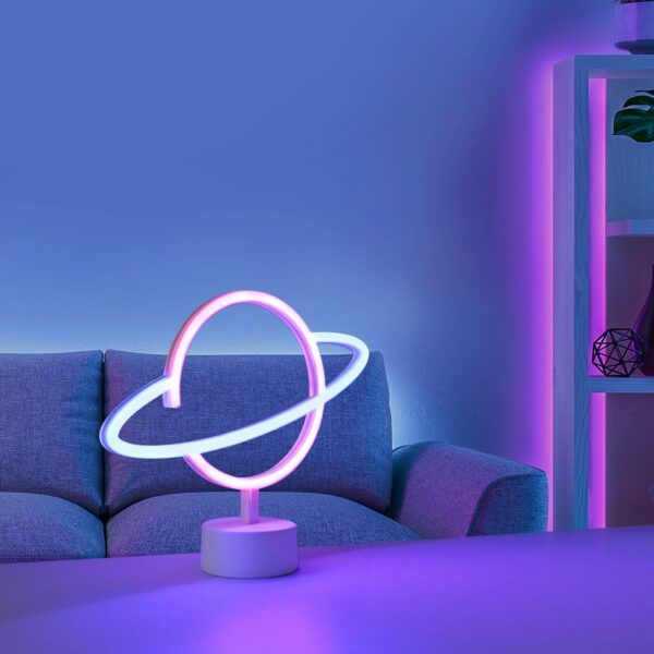 Leuchten Direkt LED stolní lampa Neon Saturn